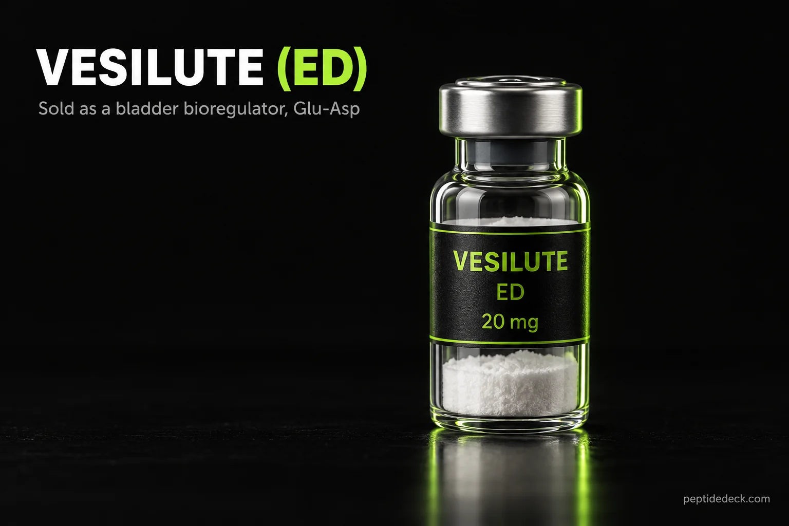 Vesilute Peptide: Benefits, Dosage & Whose Bladder Trials Are Really Being Quoted (2026)