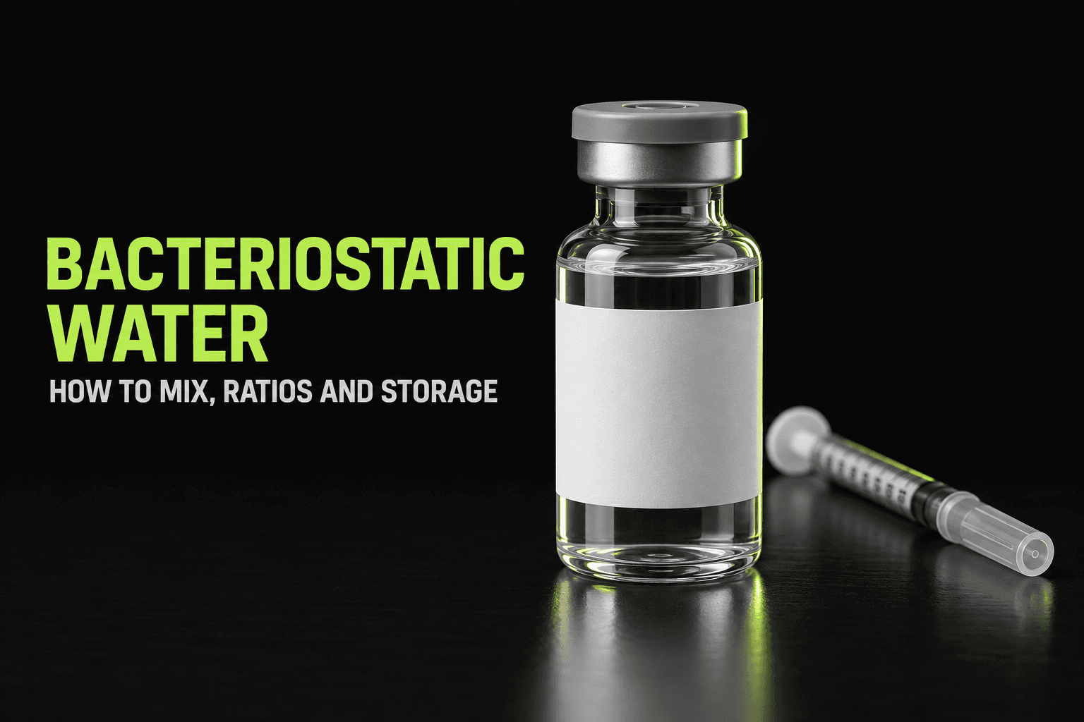 Bacteriostatic Water: How to Mix Peptides, Ratios & Storage