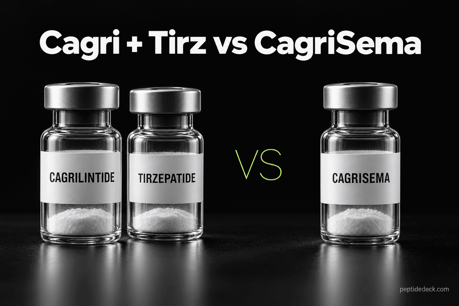 Cagrilintide + Tirzepatide vs CagriSema: Evidence, Dosing & Which Stack (2026)