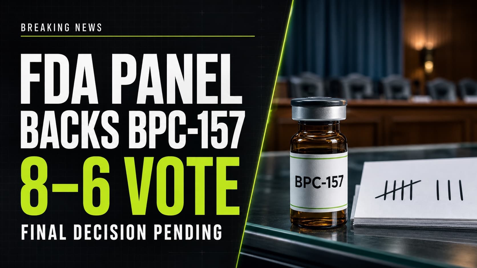 FDA BPC-157 Vote 2026: What the 8–6 Compounding Decision Means