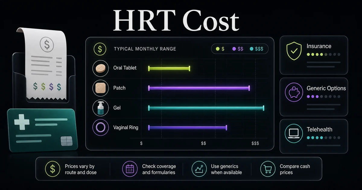 HRT Cost: How Much Is HRT With and Without Insurance?