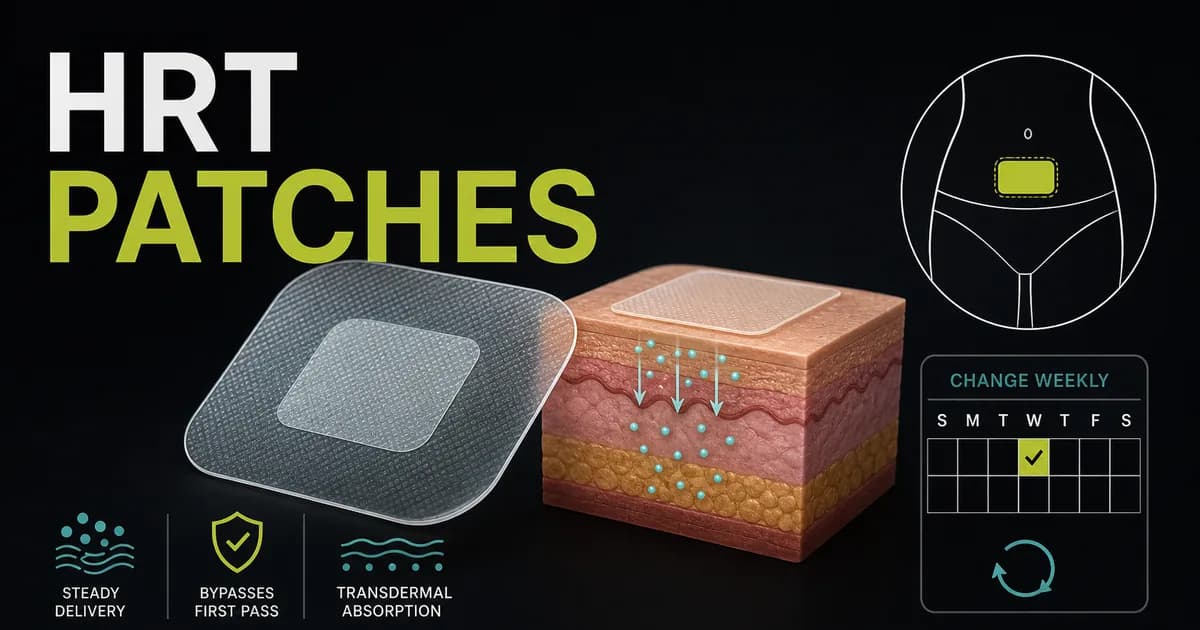 HRT Patches: How They Work, Placement, Brands, Side Effects