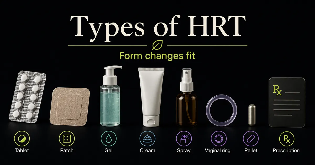 Types of HRT: Tablets, Patches, Gels, Injections, and More