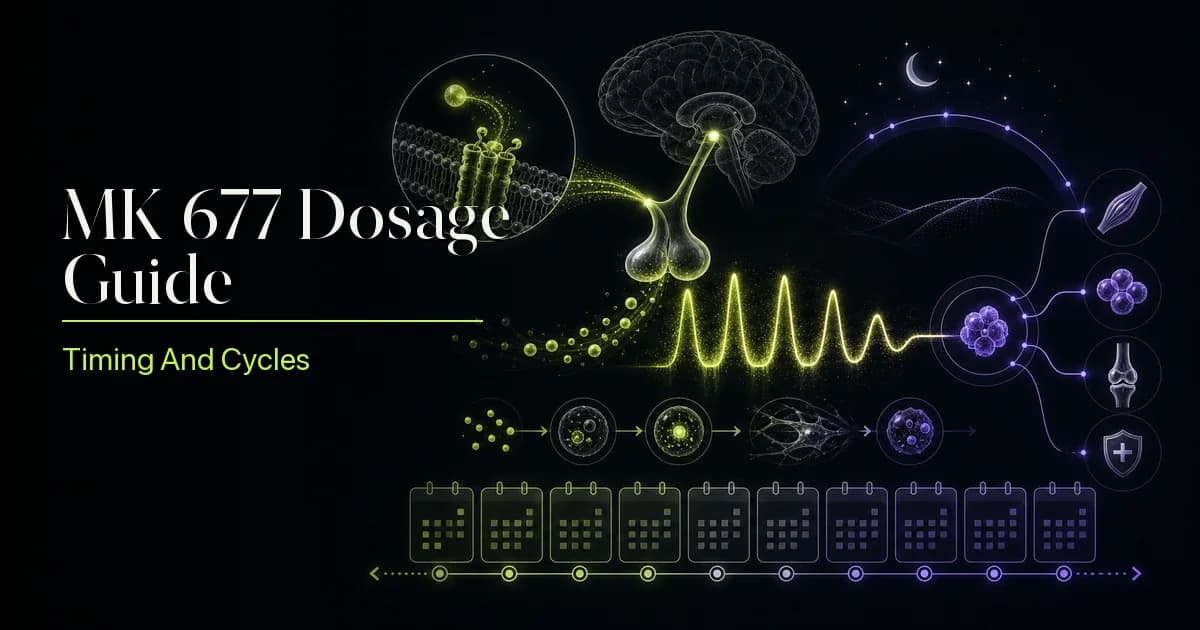 MK-677 Dosage Guide: Ibutamoren Protocol, Timing & Cycle Length (2026)