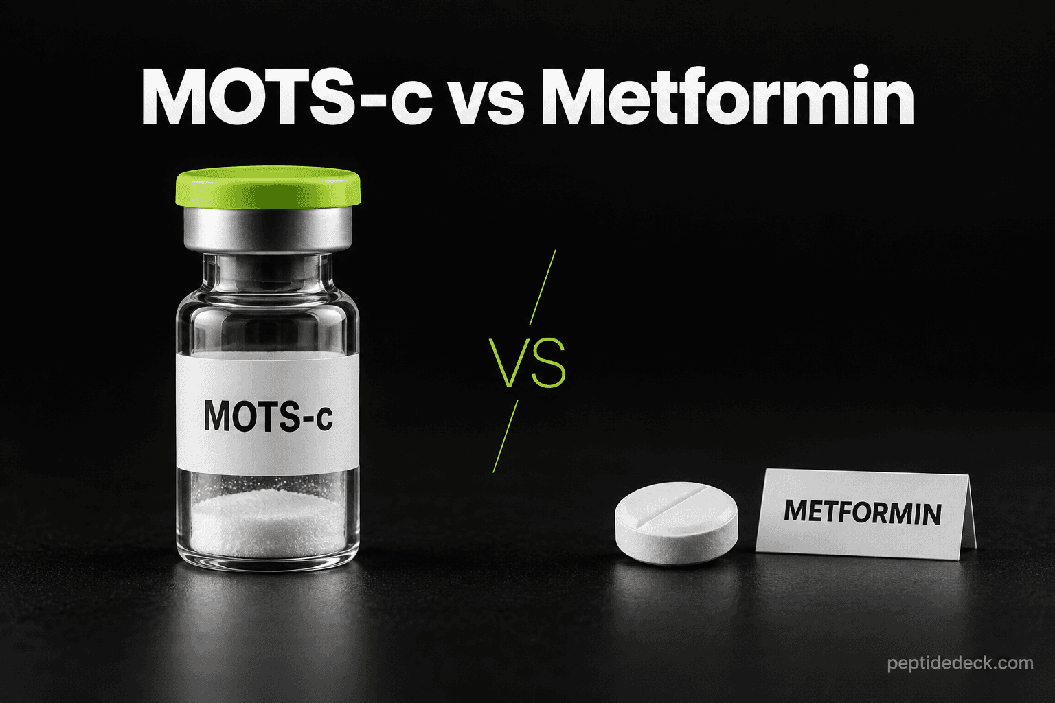 MOTS-c vs Metformin: Longevity, Blood Sugar, Exercise & Which to Choose (2026)