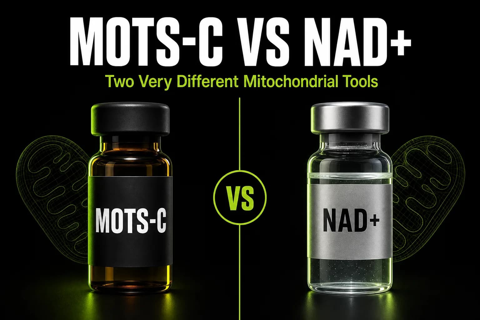 MOTS-c vs NAD+: Two Mitochondrial Tools That Do Different Jobs (2026)