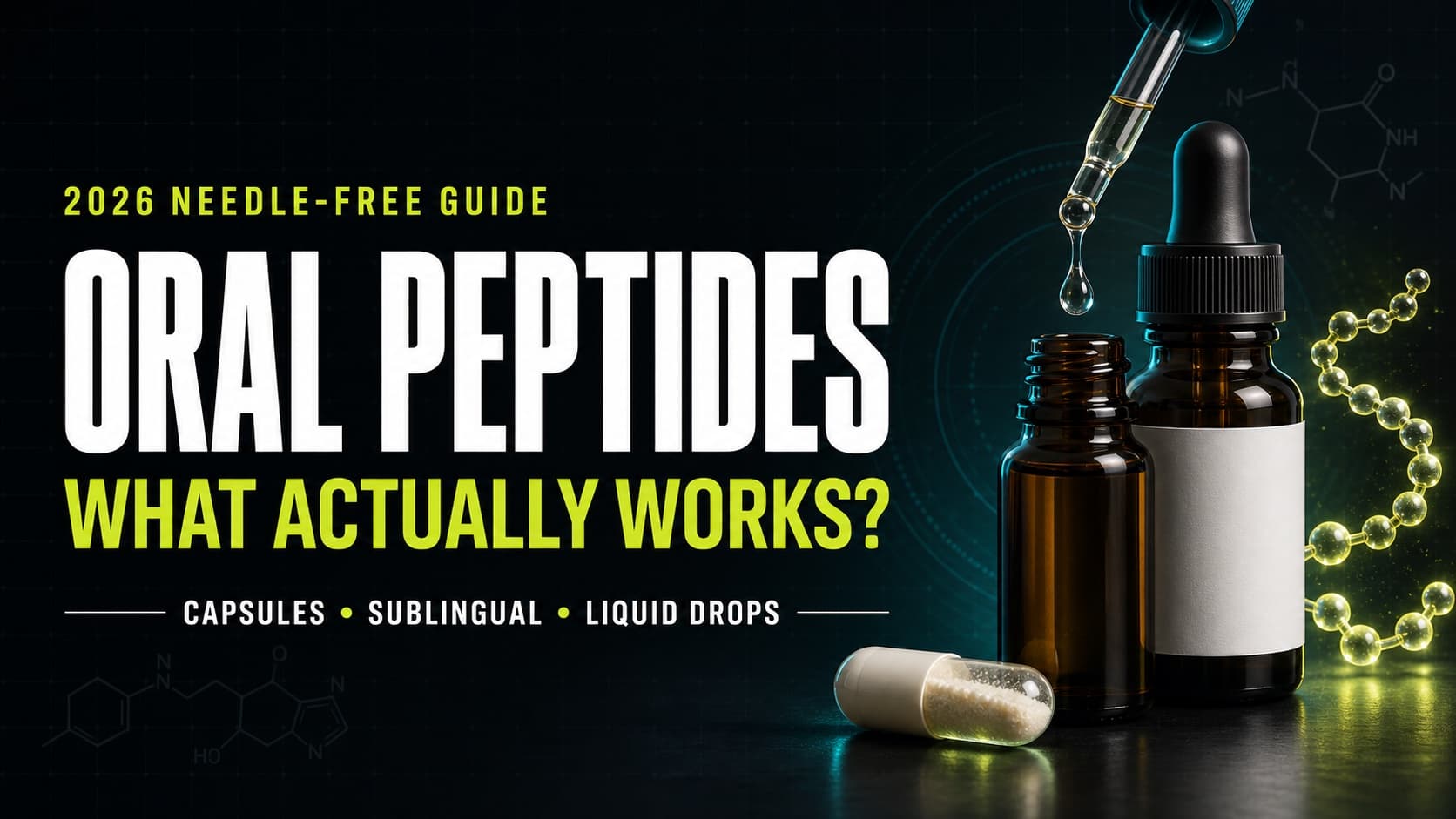 Oral Peptides: Which Peptides Actually Work Without Injections (2026)