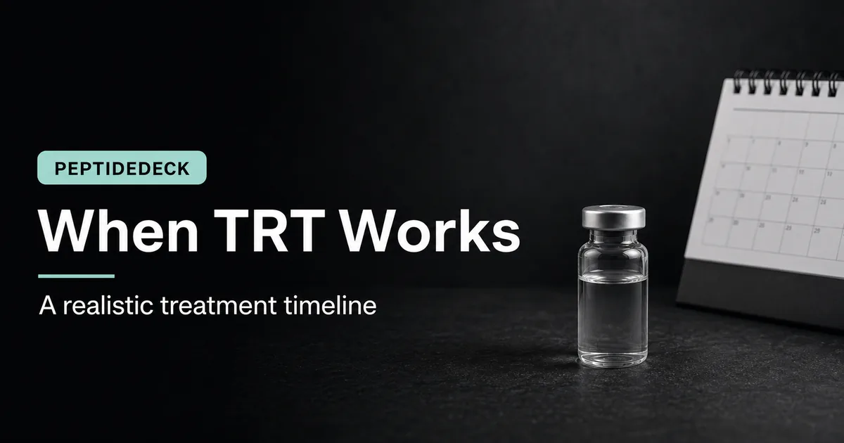 How Long Does TRT Take to Work? Realistic Timeline