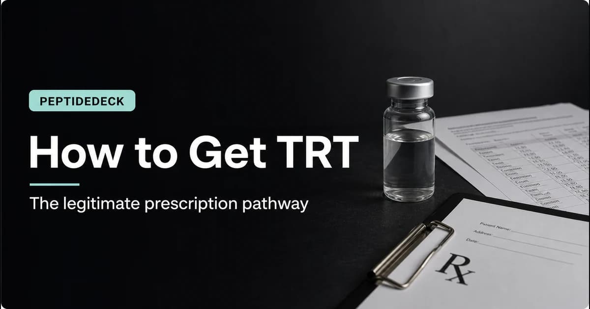 How to Get TRT: The Legitimate Prescription Pathway