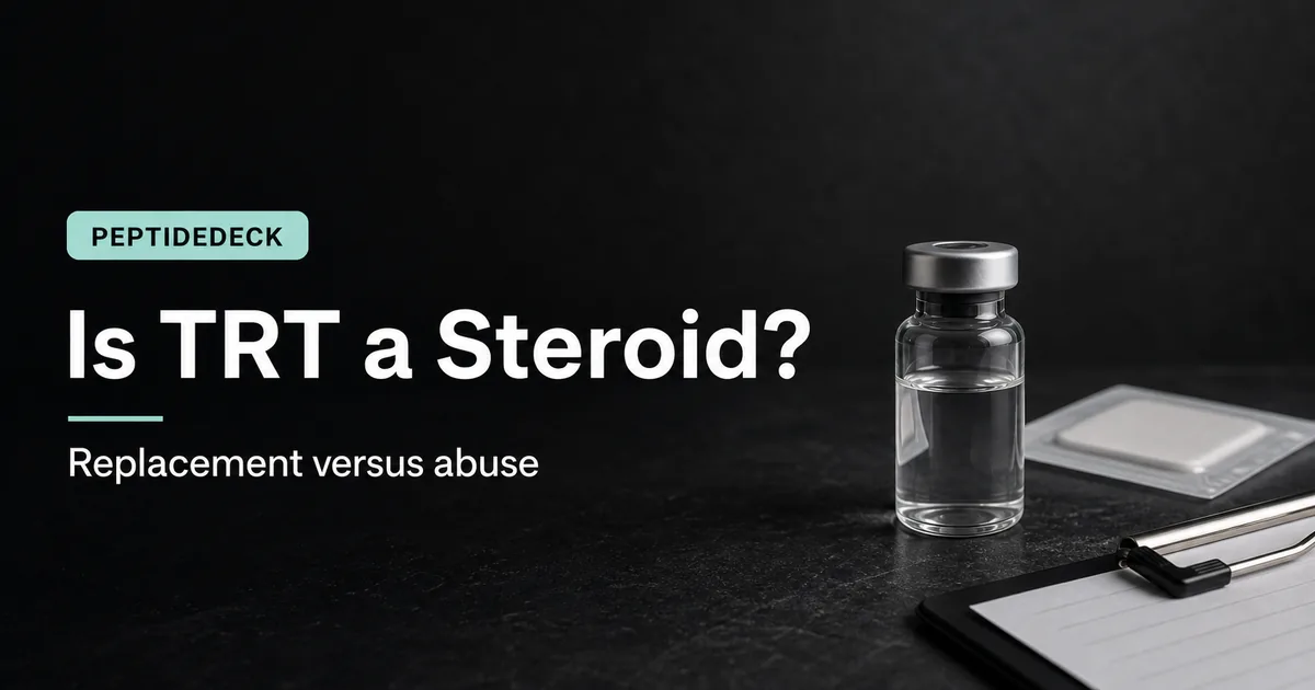 Is TRT a Steroid? TRT vs Steroids Explained