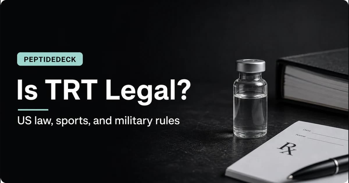 Is TRT Legal? US Law, Sports & Military Rules