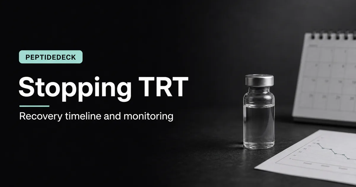 Coming Off TRT: What Happens & Recovery Timeline