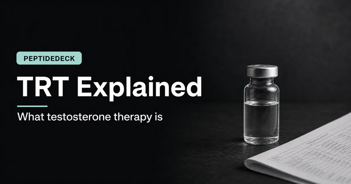 TRT Explained: What Testosterone Replacement Therapy Is
