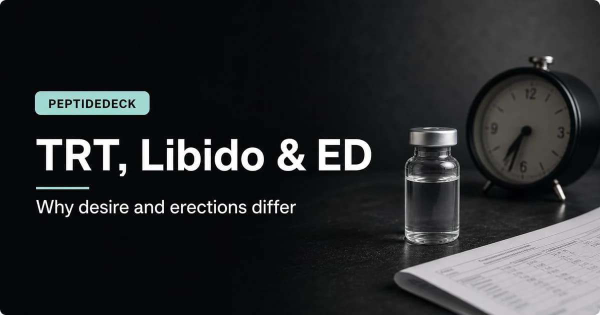 Can TRT Cause ED? Testosterone, Libido & Erections