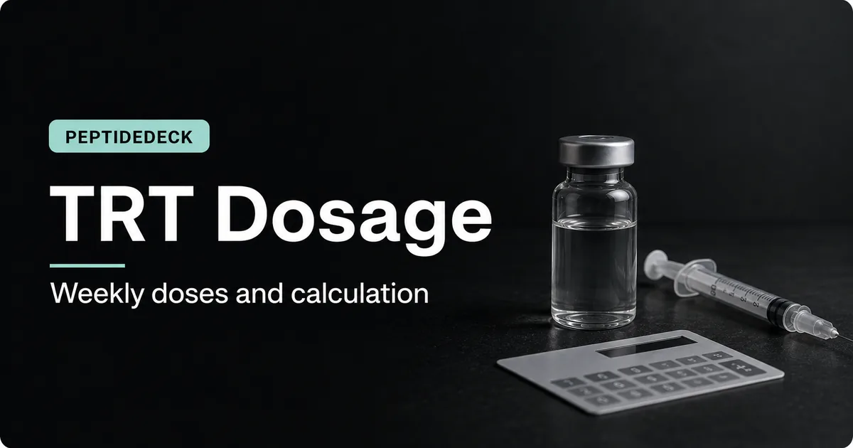 TRT Dosage: Chart, Weekly Doses & How to Calculate