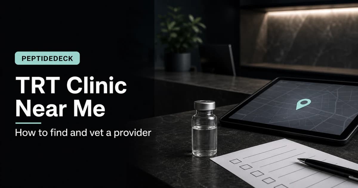 TRT Clinic Near Me: How to Find and Vet One