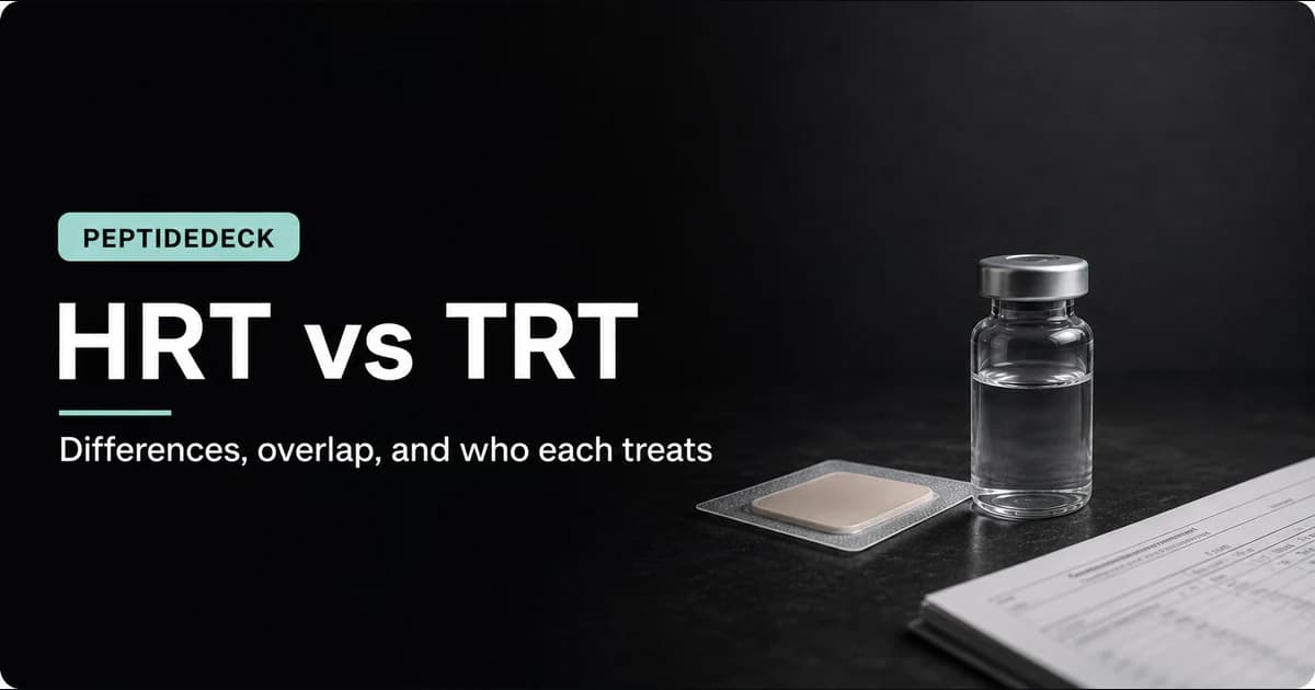HRT vs TRT: Differences, Overlap, and Which You Need
