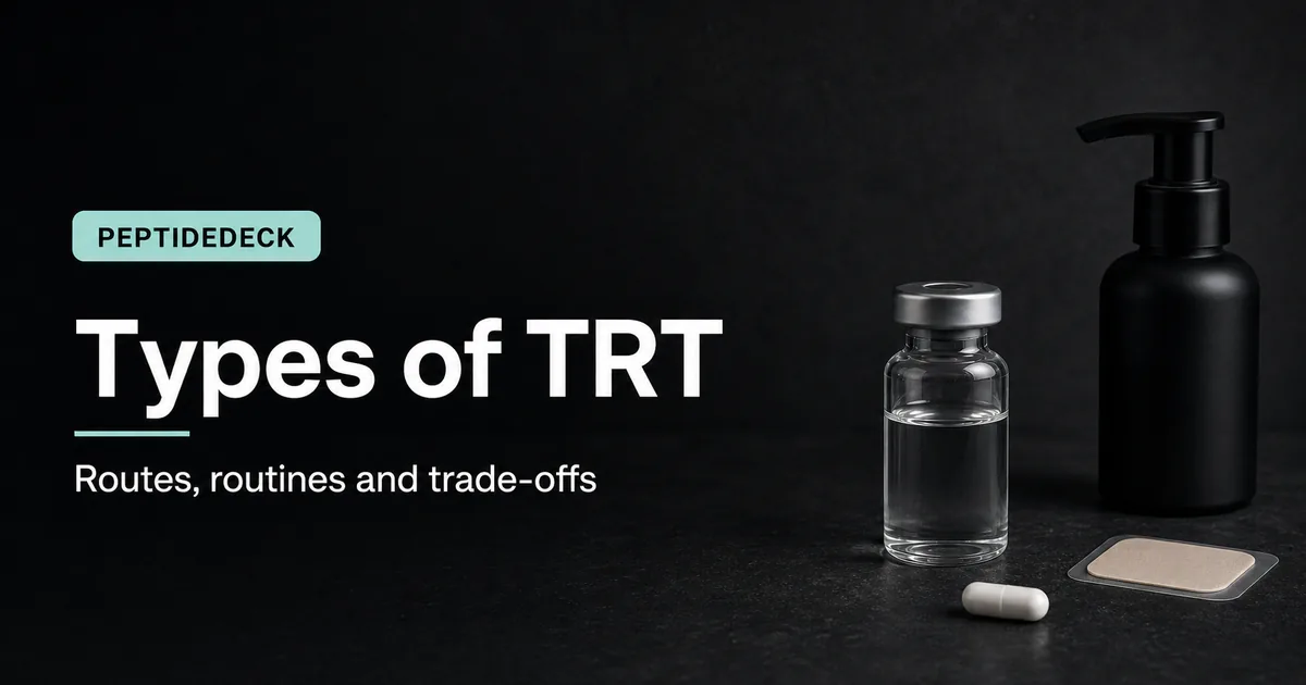 Types of TRT: Injections, Gels, Oral Pills & Pellets