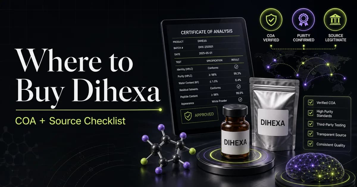 Where to Buy Dihexa: Trusted Sources, COA & Red Flags (2026)