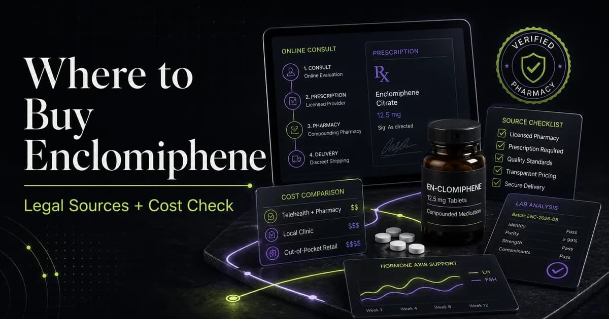 Where to Buy Enclomiphene: Legal Sources & For Sale Options (2026)