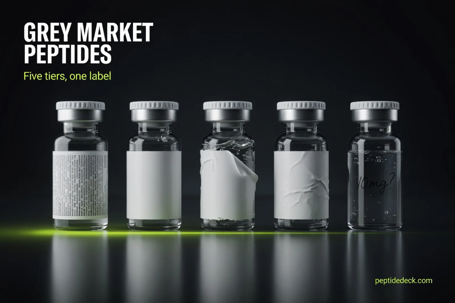 Grey Market Peptides: The Five Tiers and How to Check a Source (2026)