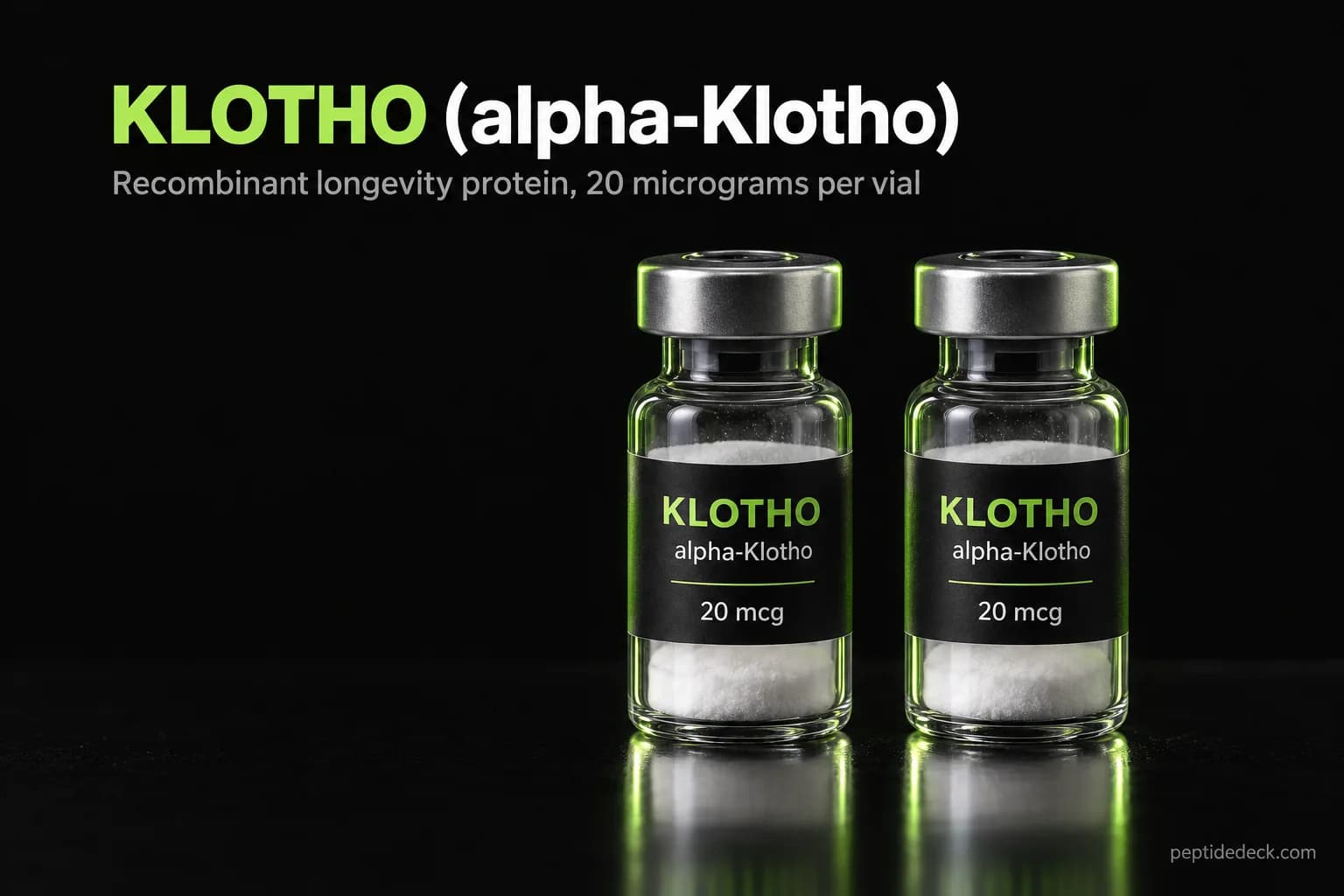 Klotho Peptide: Benefits, Dosage & Why One Vial Is 1/40th of the Only Dose That Worked (2026)