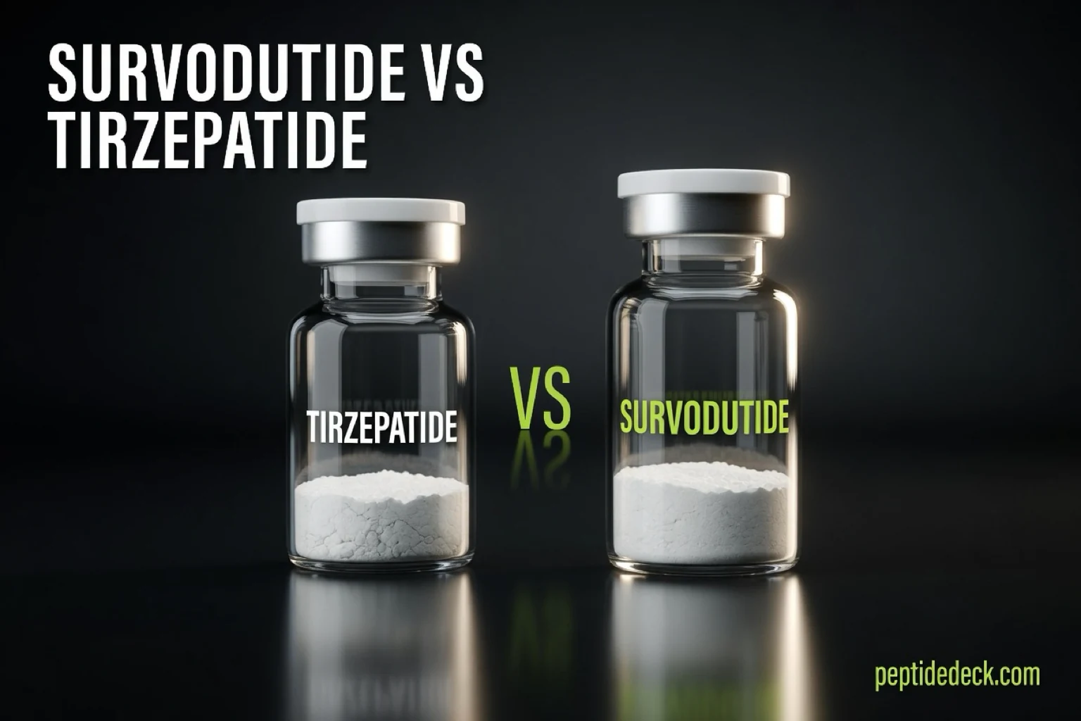 Survodutide vs Tirzepatide: Glucagon vs GIP, the Numbers & the Dropout Problem (2026)