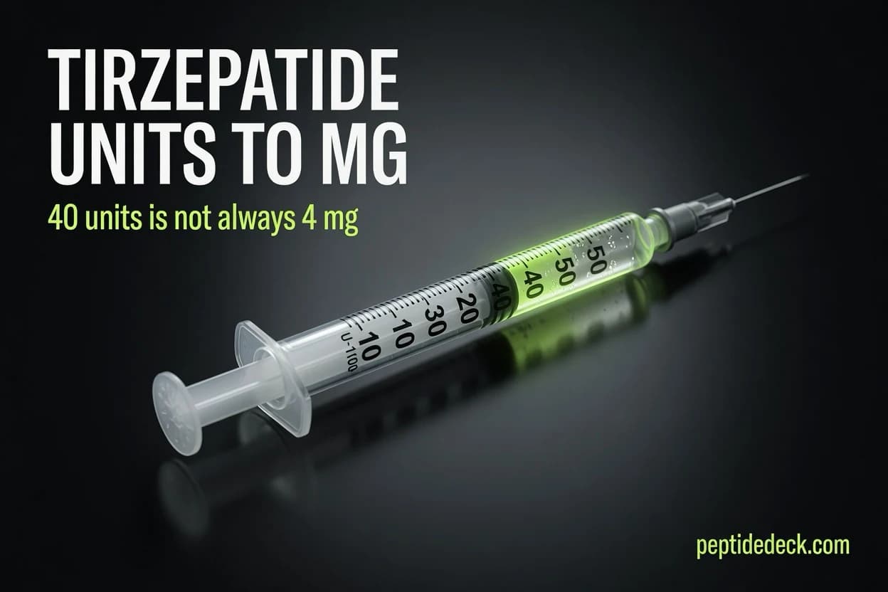 Tirzepatide Units to mg: The Conversion Formula, 40 Units Explained & Full Chart (2026)