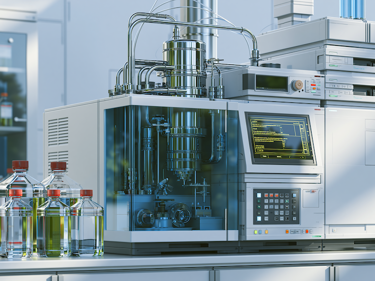 HPLC analysis instrument in a research laboratory
